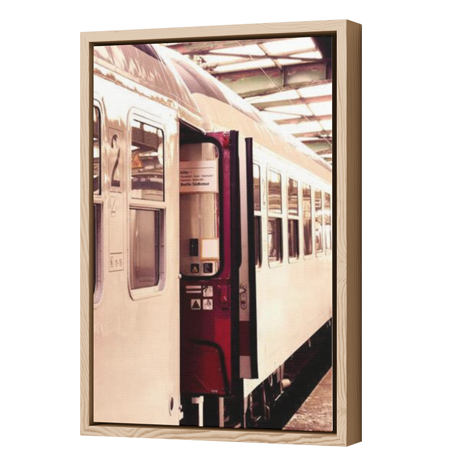 Thumbnail for Canvas - Wood Grain Floating Frame