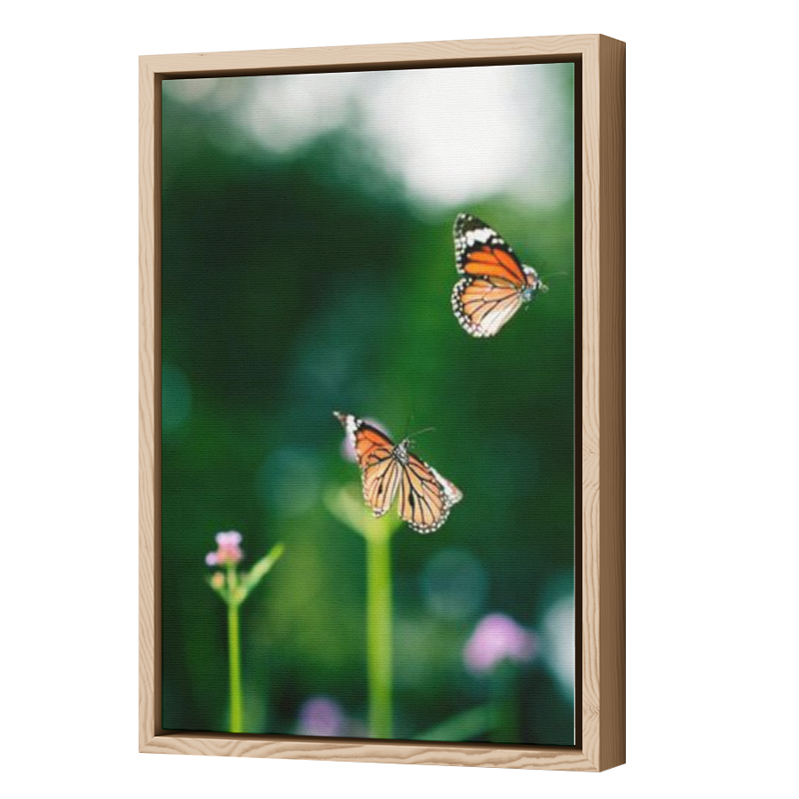 Thumbnail for Canvas - Wood Grain Floating Frame