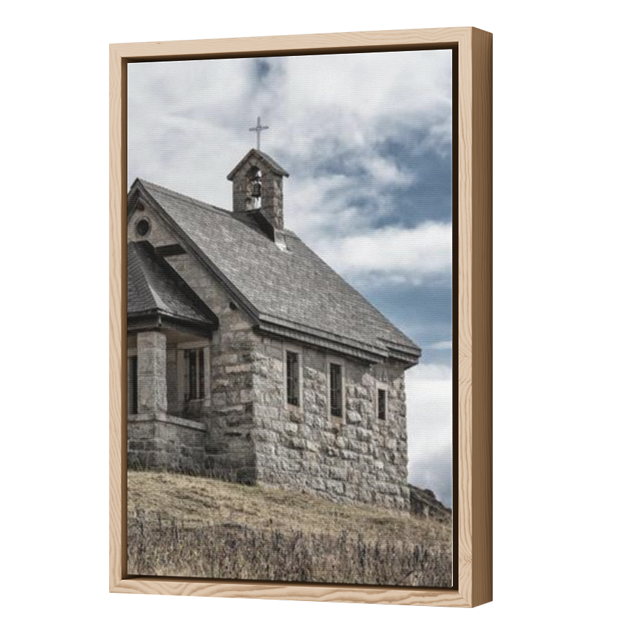 Thumbnail for Canvas - Wood Grain Floating Frame