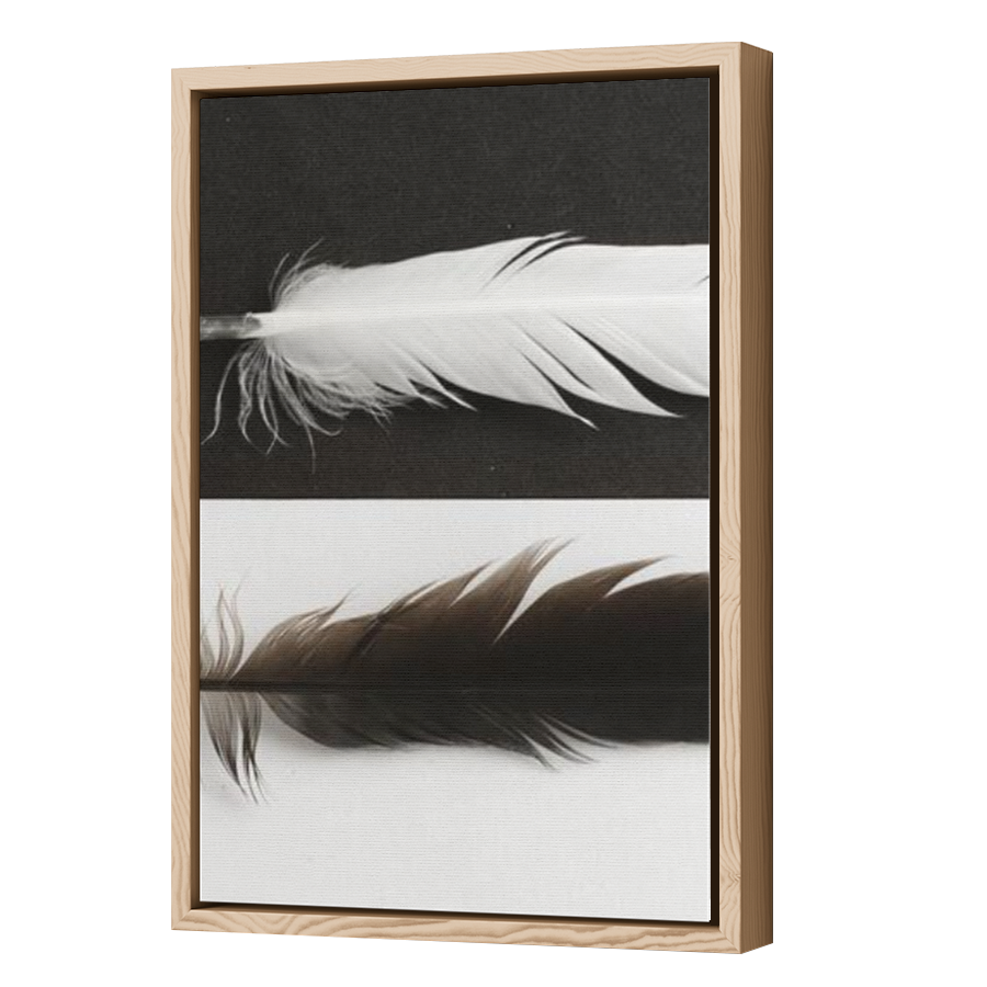Thumbnail for Canvas - Wood Grain Floating Frame