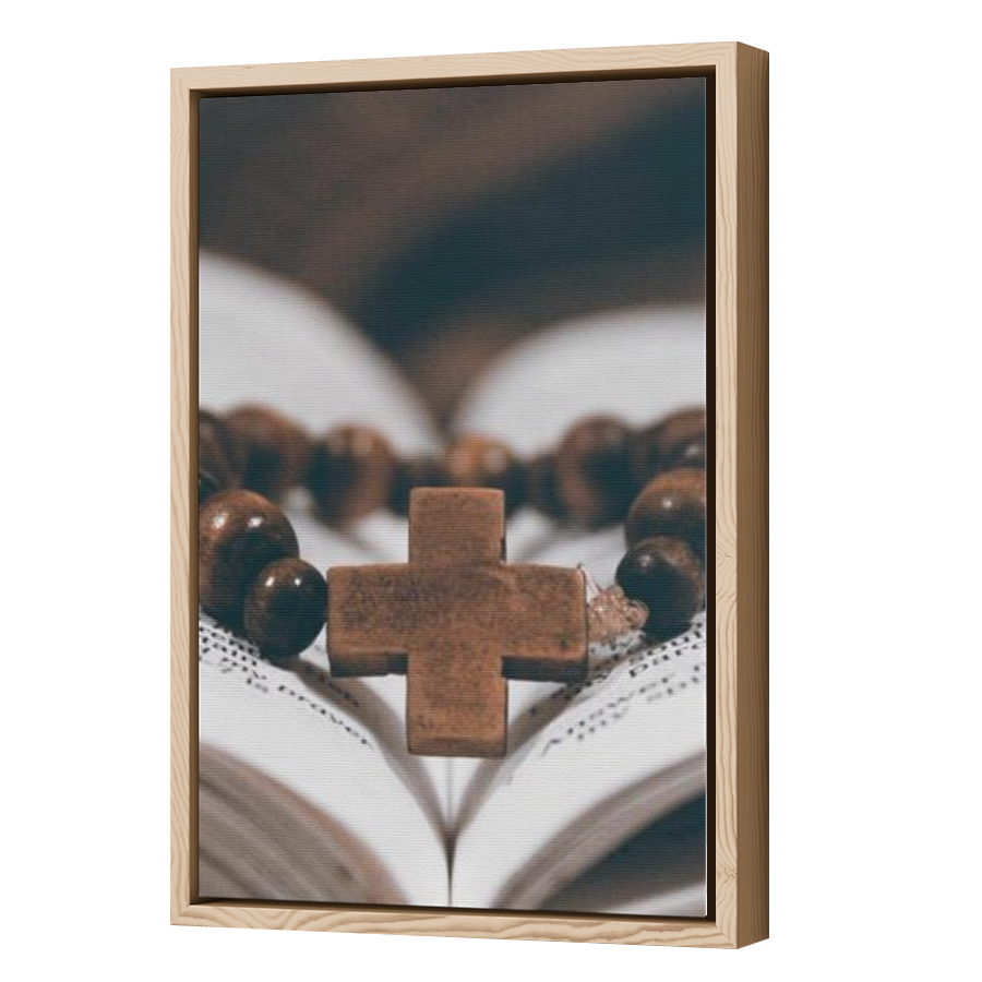 Thumbnail for Canvas - Wood Grain Floating Frame
