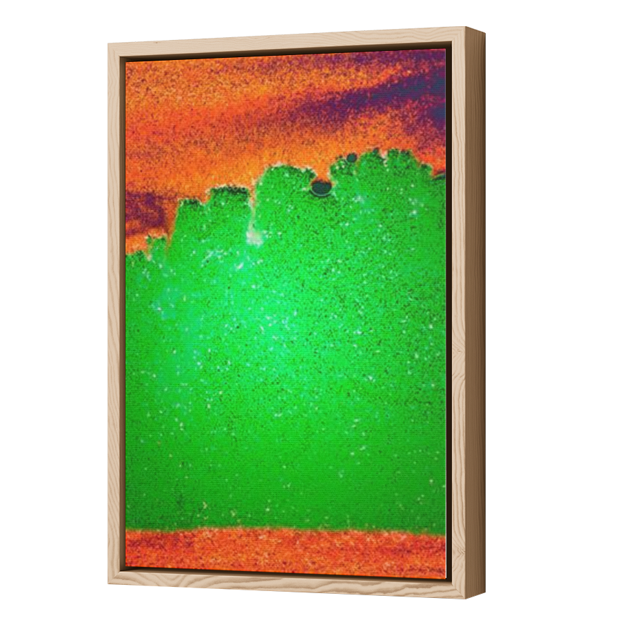 Thumbnail for Canvas - Wood Grain Floating Frame