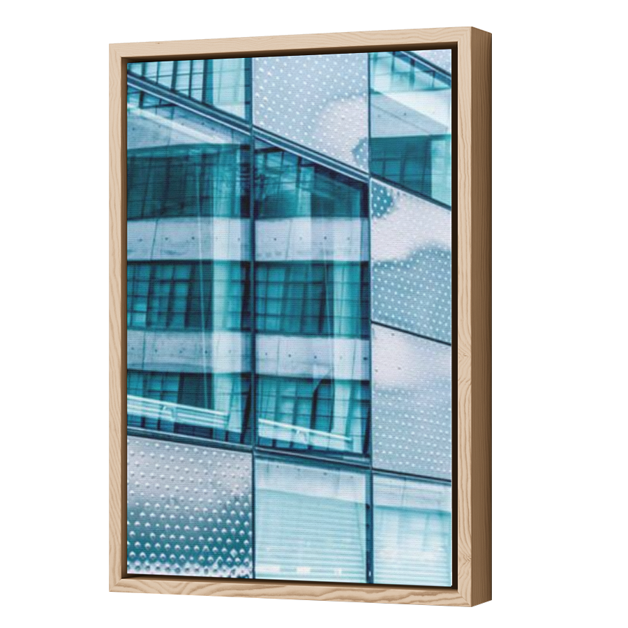 Thumbnail for Canvas - Wood Grain Floating Frame