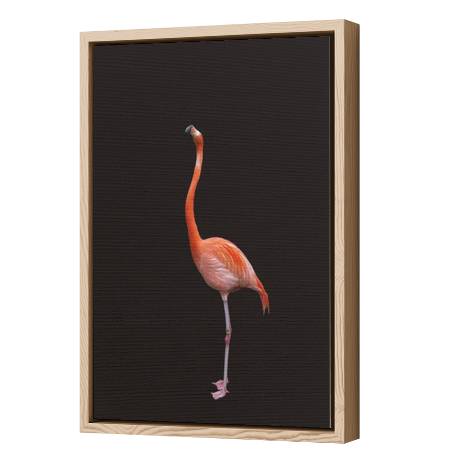 Thumbnail for Canvas - Wood Grain Floating Frame