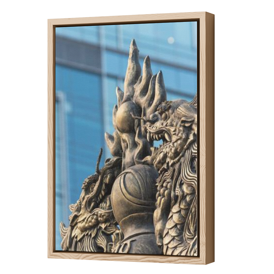 Thumbnail for Canvas - Wood Grain Floating Frame