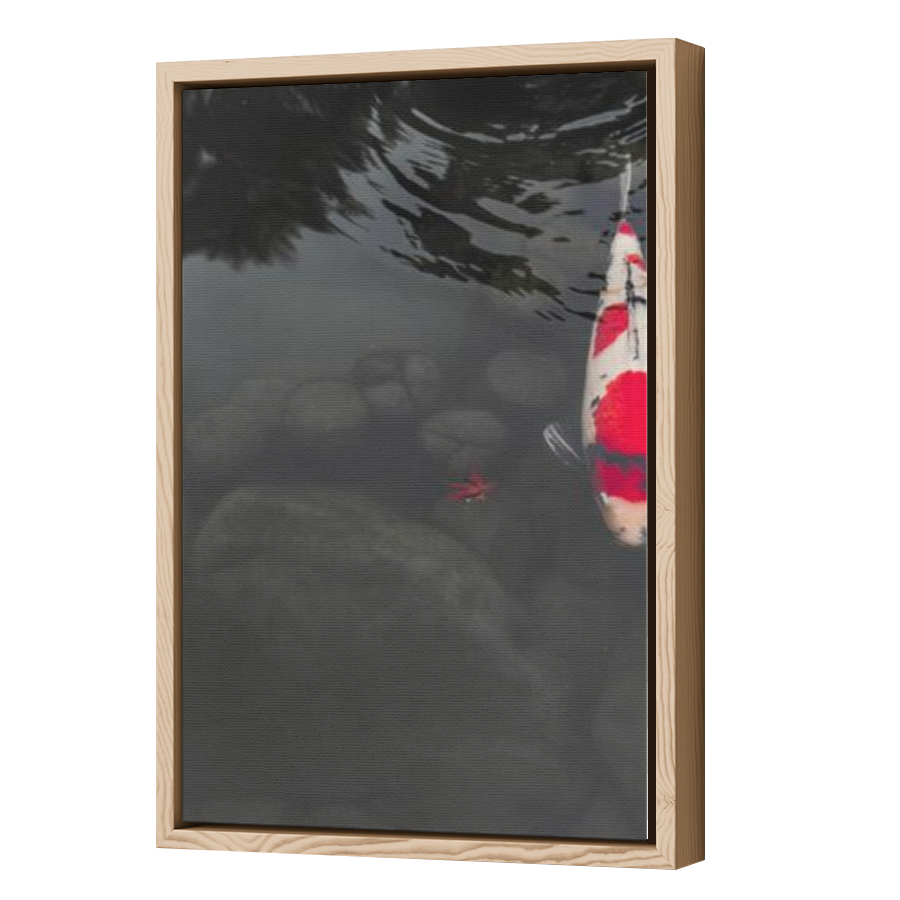 Thumbnail for Canvas - Wood Grain Floating Frame