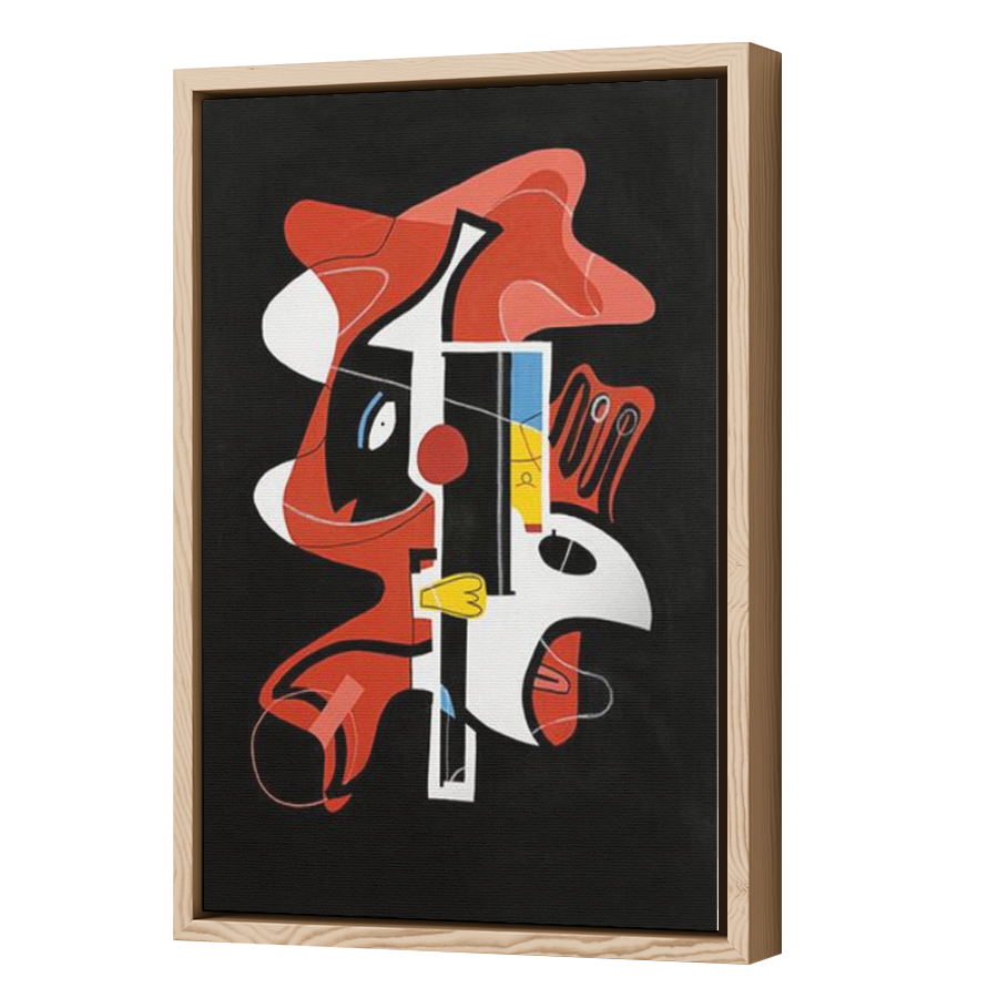 Thumbnail for Canvas - Wood Grain Floating Frame