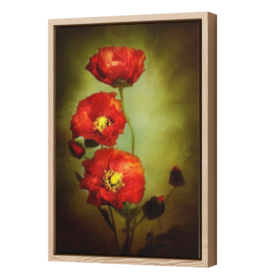 Thumbnail for Canvas - Wood Grain Floating Frame