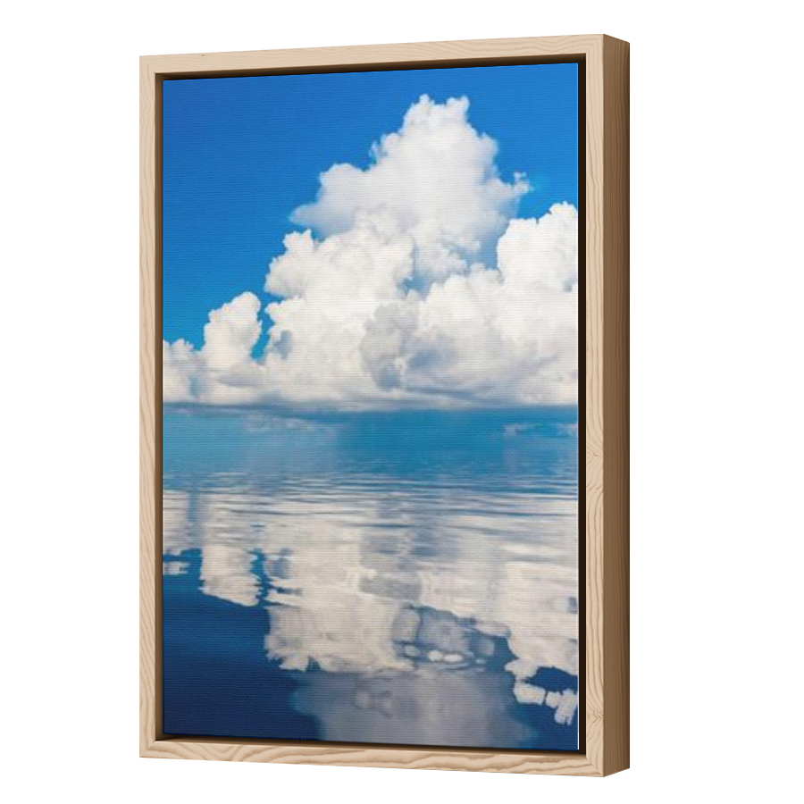 Thumbnail for Canvas - Wood Grain Floating Frame