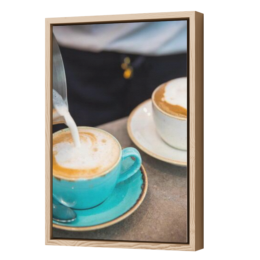 Thumbnail for Canvas - Wood Grain Floating Frame