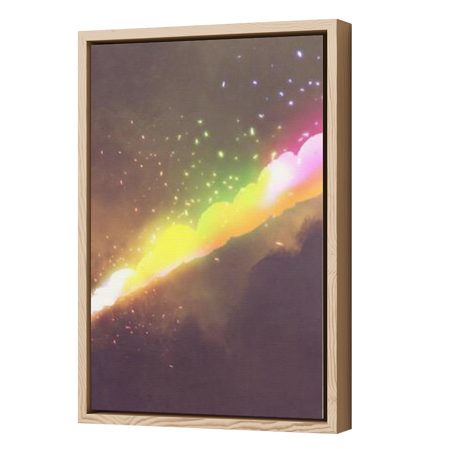 Thumbnail for Canvas - Wood Grain Floating Frame