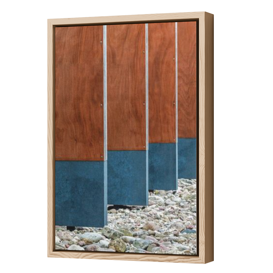 Thumbnail for Canvas - Wood Grain Floating Frame