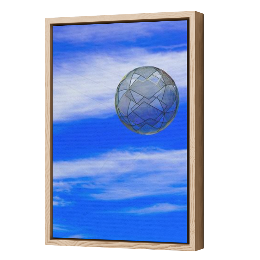 Thumbnail for Canvas - Wood Grain Floating Frame