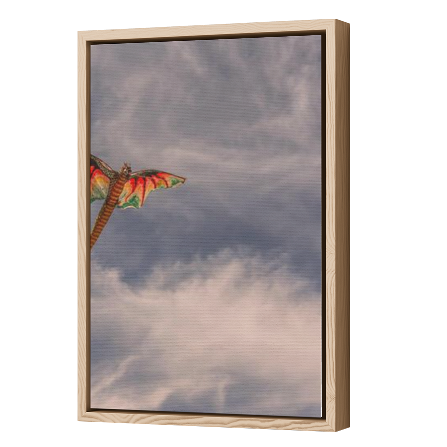 Thumbnail for Canvas - Wood Grain Floating Frame