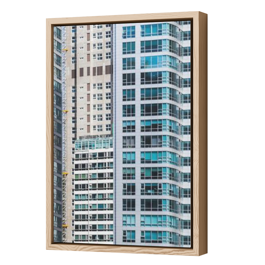 Thumbnail for Canvas - Wood Grain Floating Frame
