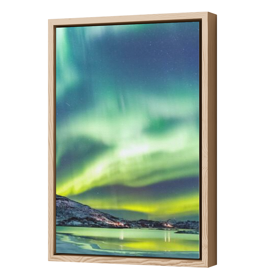 Thumbnail for Canvas - Wood Grain Floating Frame