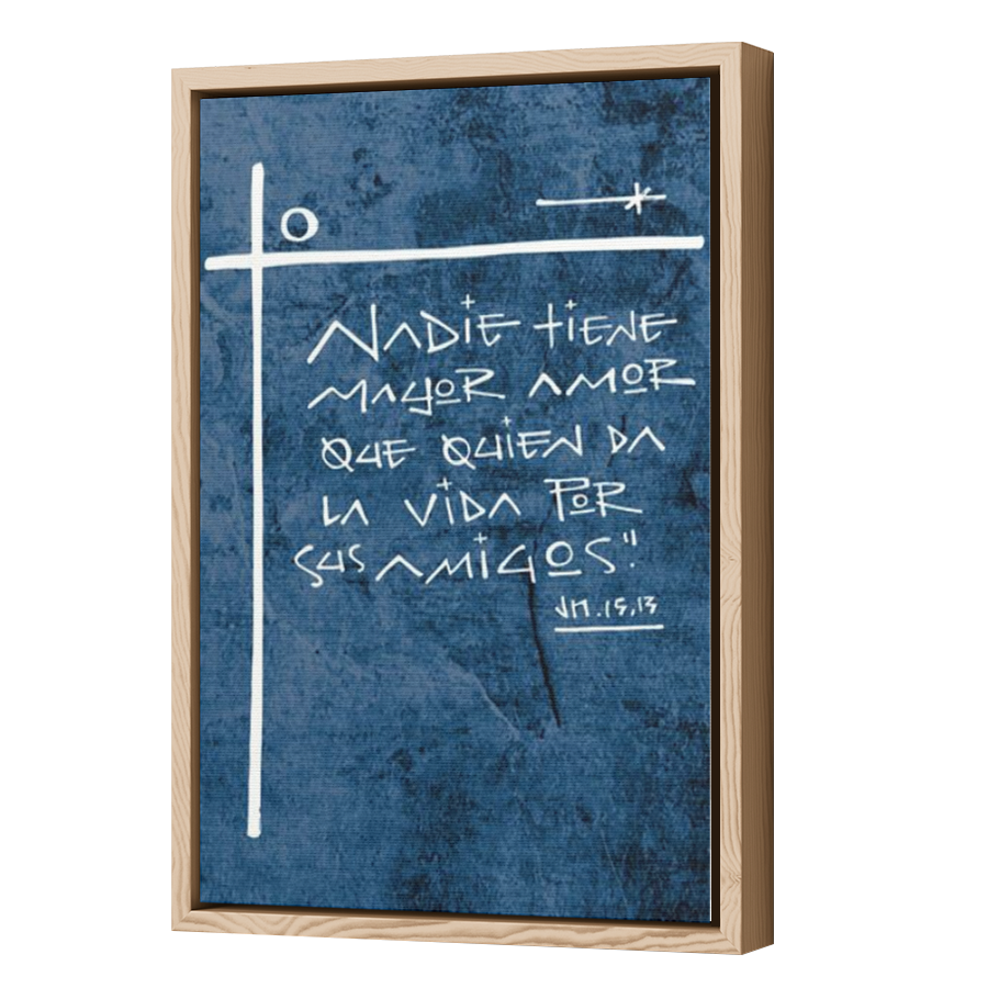 Thumbnail for Canvas - Wood Grain Floating Frame