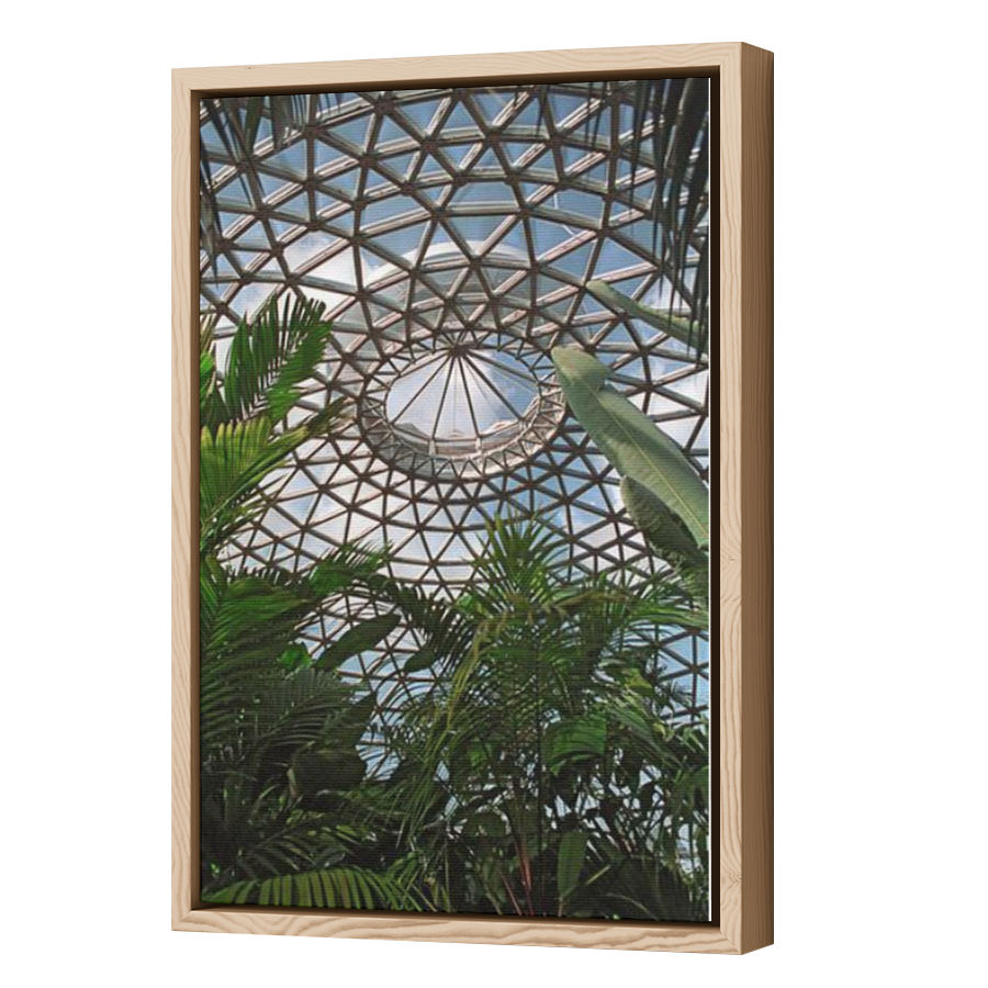 Thumbnail for Canvas - Wood Grain Floating Frame