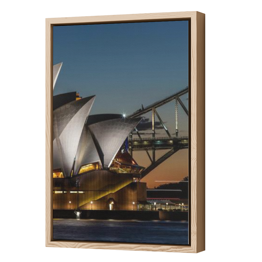 Thumbnail for Canvas - Wood Grain Floating Frame