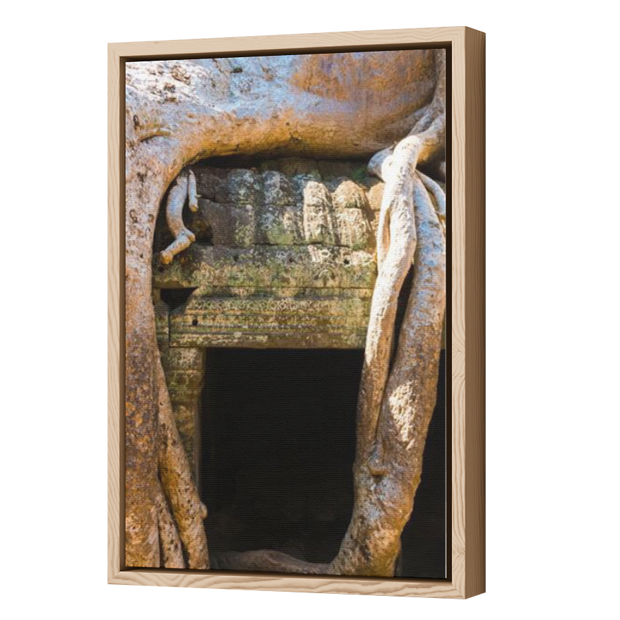 Thumbnail for Canvas - Wood Grain Floating Frame