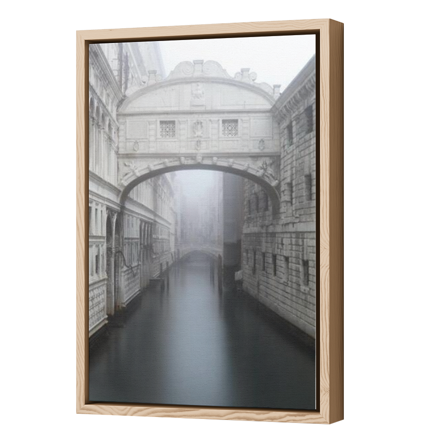 Thumbnail for Canvas - Wood Grain Floating Frame