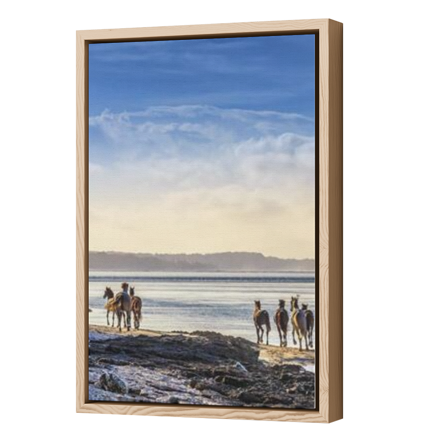 Thumbnail for Canvas - Wood Grain Floating Frame