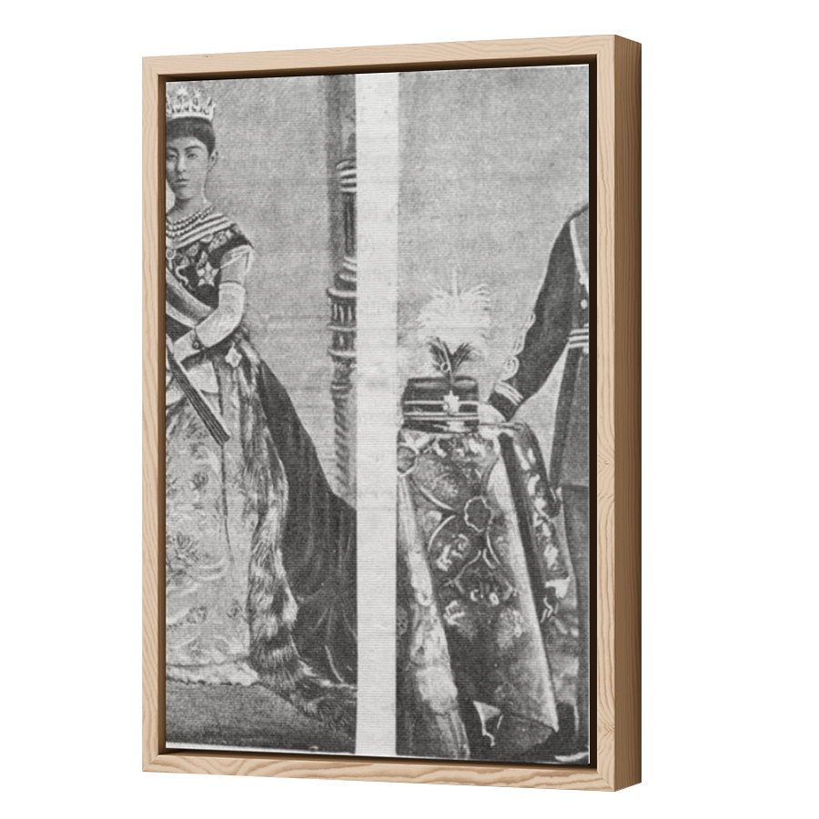 Thumbnail for Canvas - Wood Grain Floating Frame