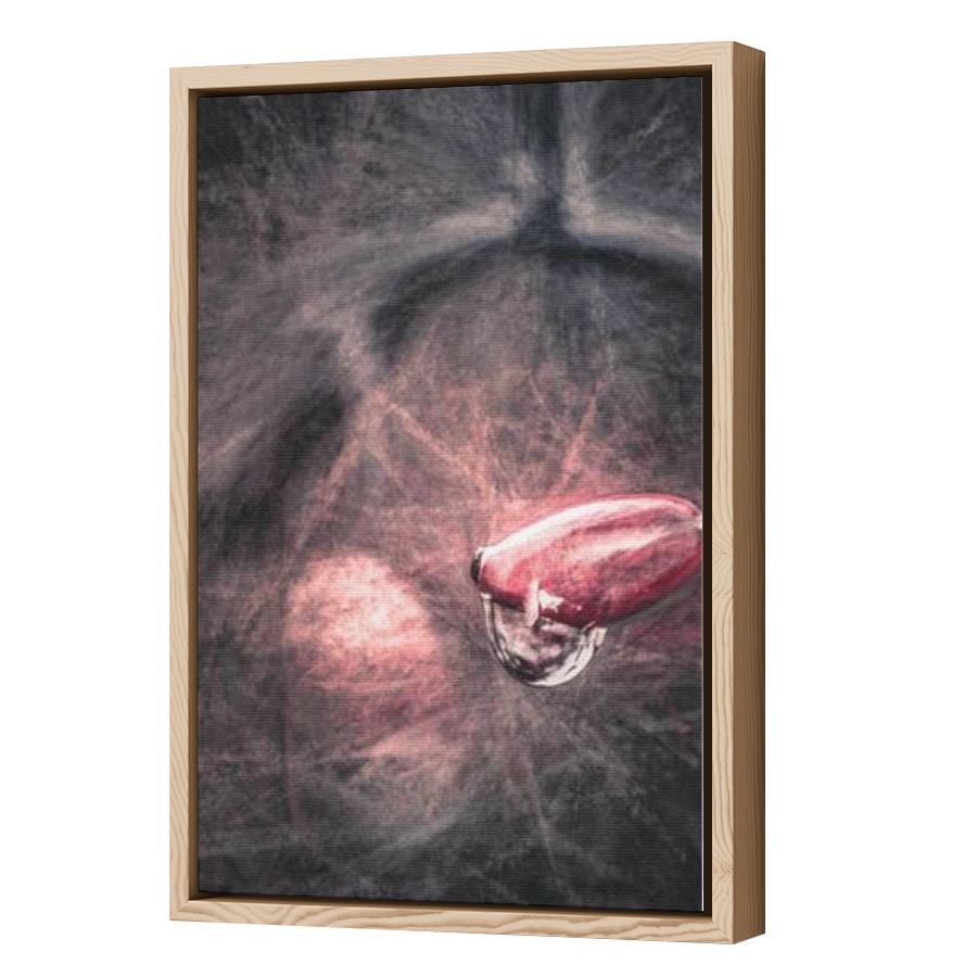 Thumbnail for Canvas - Wood Grain Floating Frame
