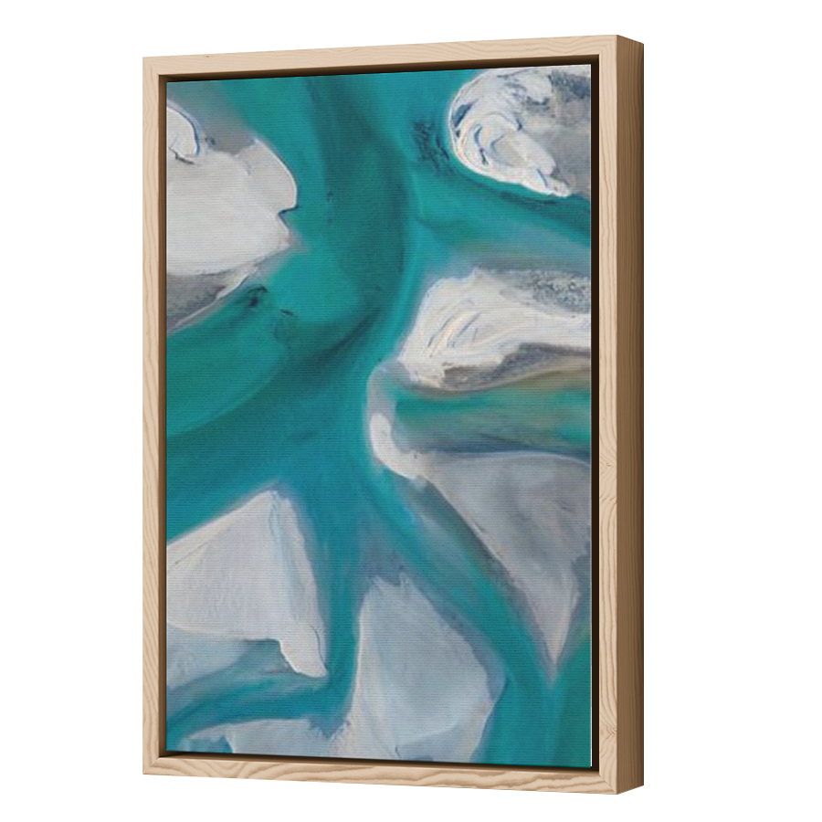 Thumbnail for Canvas - Wood Grain Floating Frame