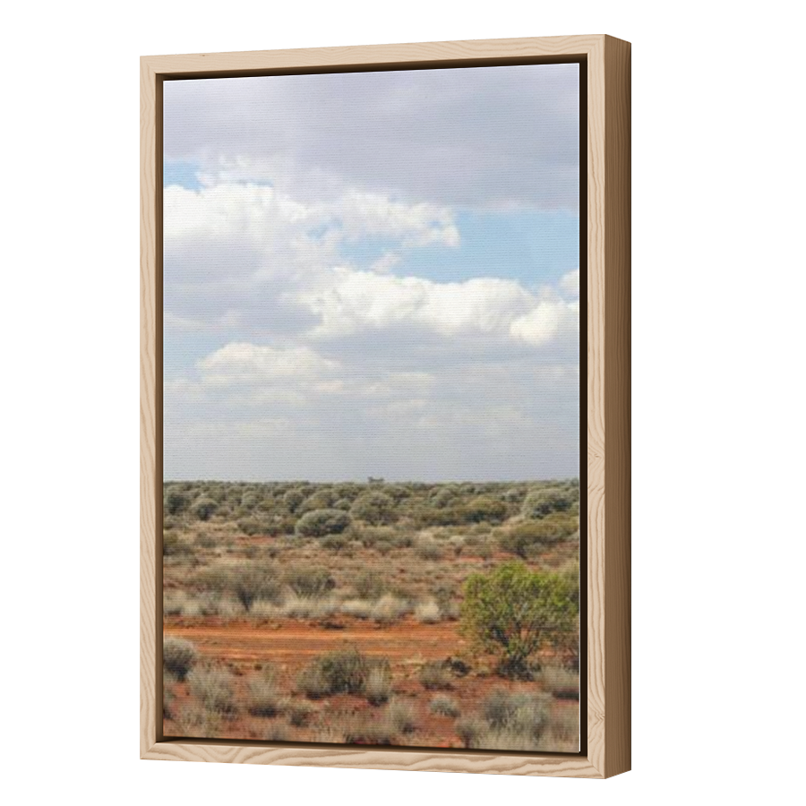 Thumbnail for Canvas - Wood Grain Floating Frame