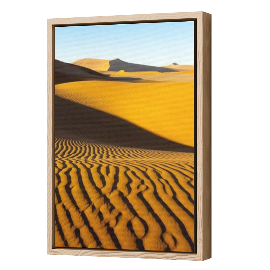 Thumbnail for Canvas - Wood Grain Floating Frame