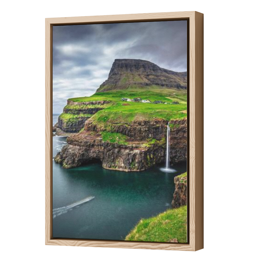 Thumbnail for Canvas - Wood Grain Floating Frame