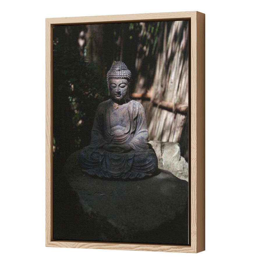 Thumbnail for Canvas - Wood Grain Floating Frame