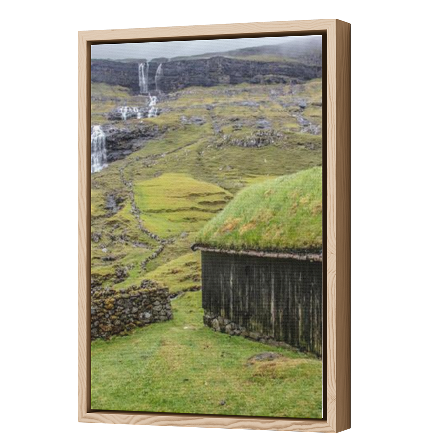 Thumbnail for Canvas - Wood Grain Floating Frame