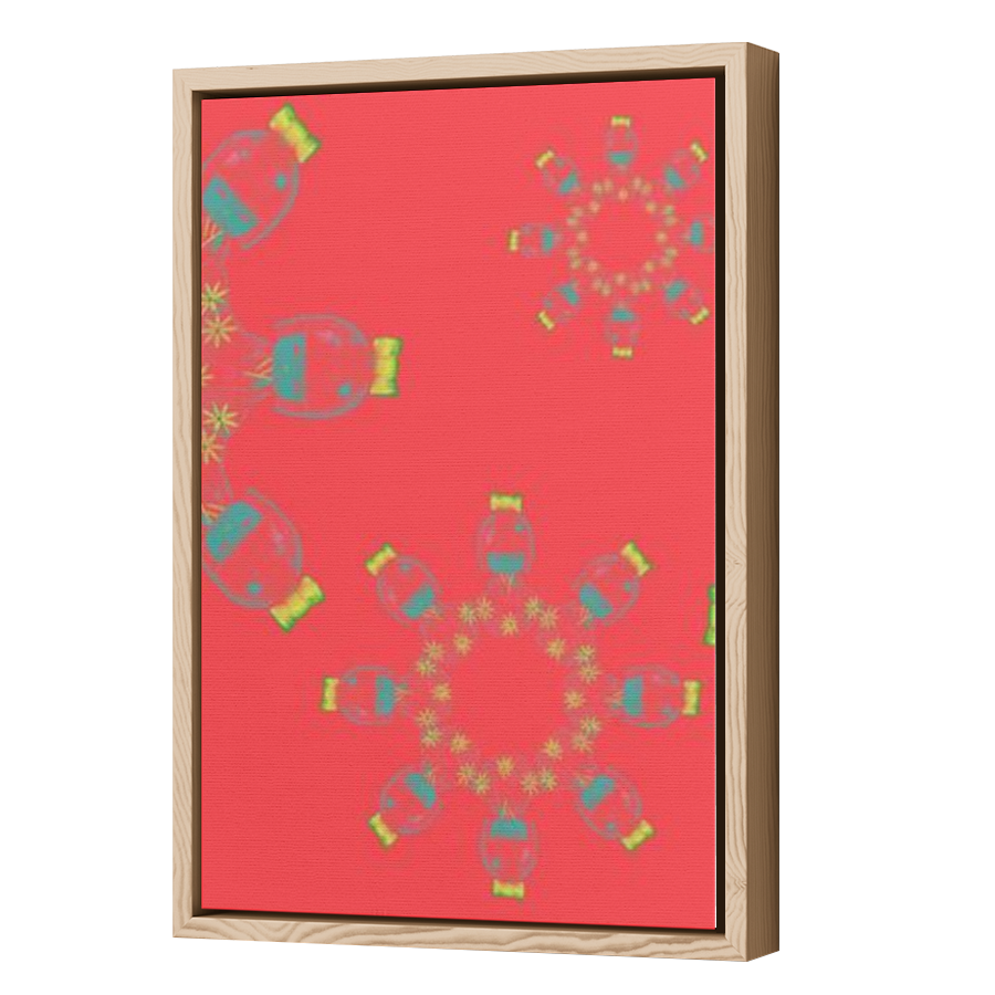 Thumbnail for Canvas - Wood Grain Floating Frame