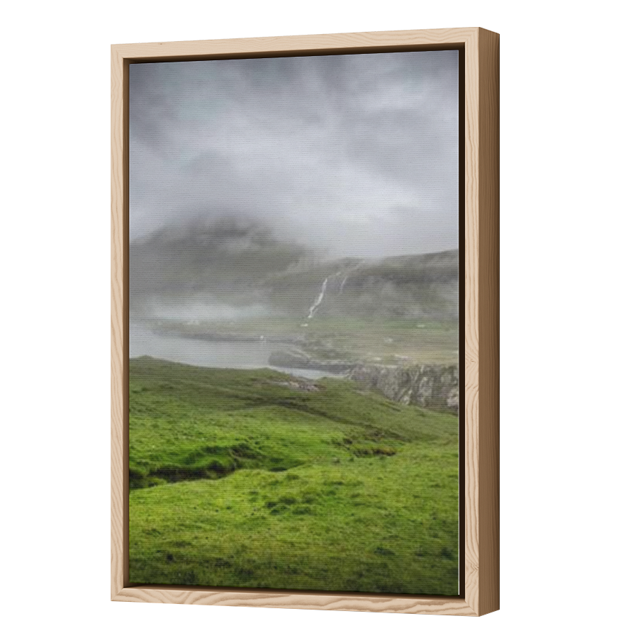 Thumbnail for Canvas - Wood Grain Floating Frame