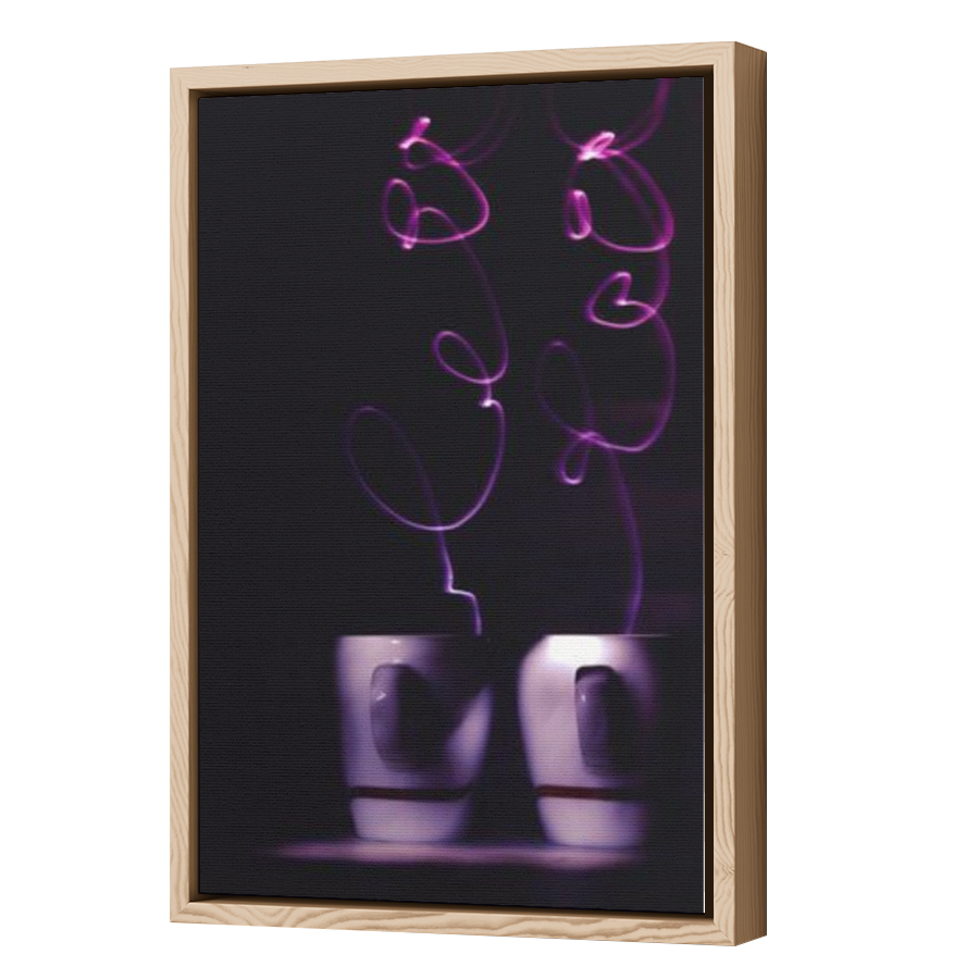 Thumbnail for Canvas - Wood Grain Floating Frame