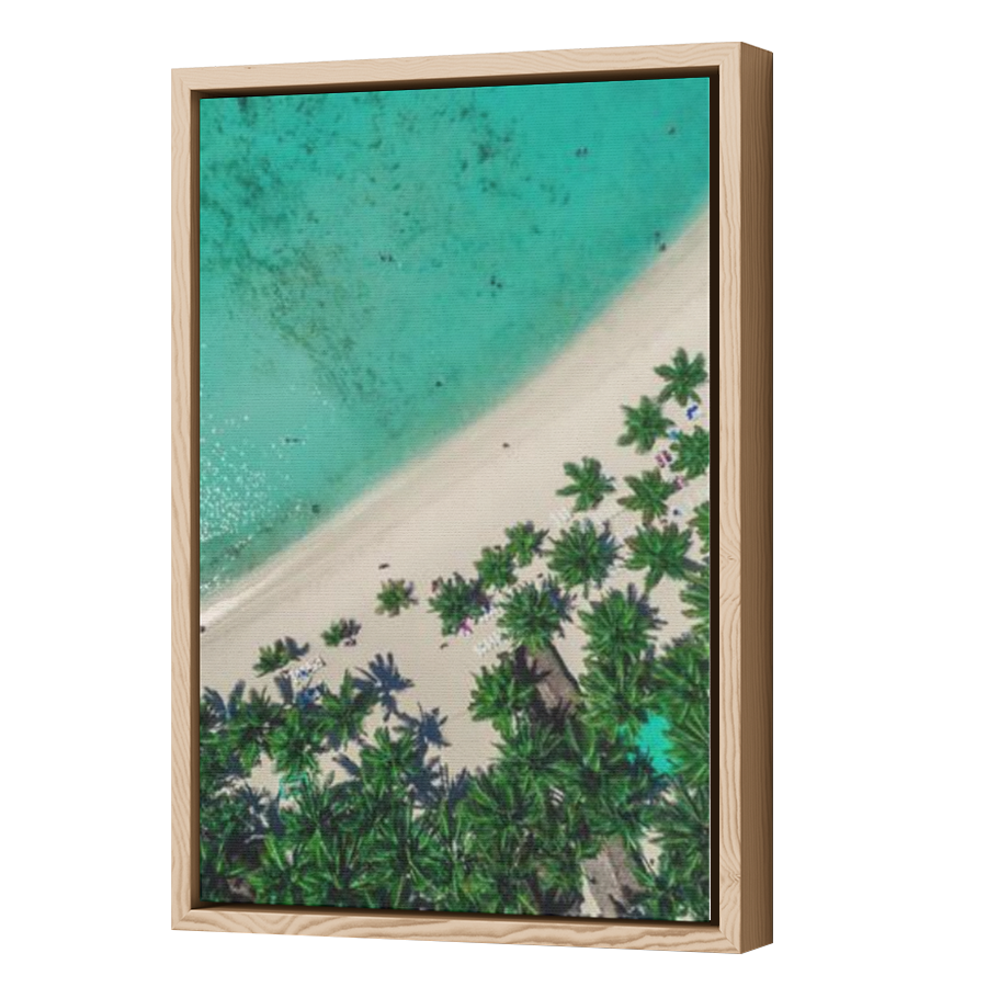 Thumbnail for Canvas - Wood Grain Floating Frame