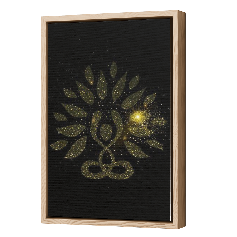 Thumbnail for Canvas - Wood Grain Floating Frame