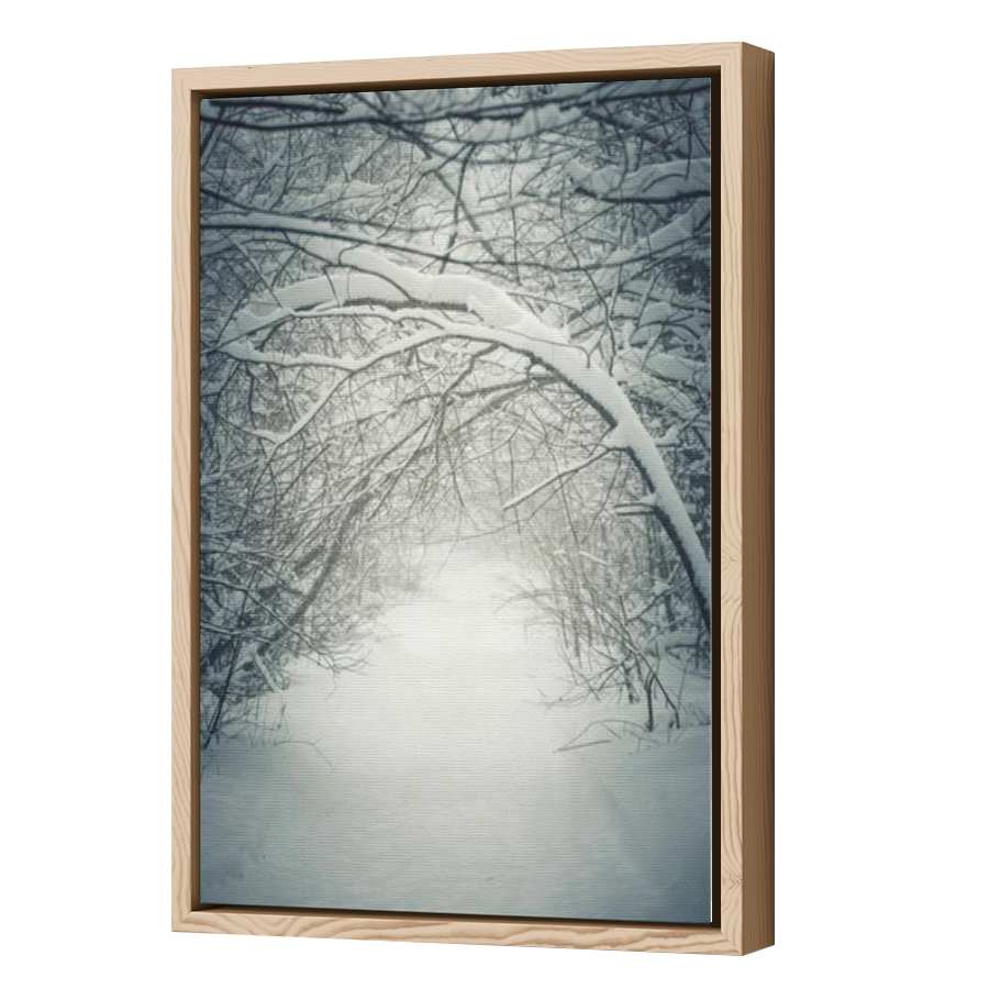 Thumbnail for Canvas - Wood Grain Floating Frame