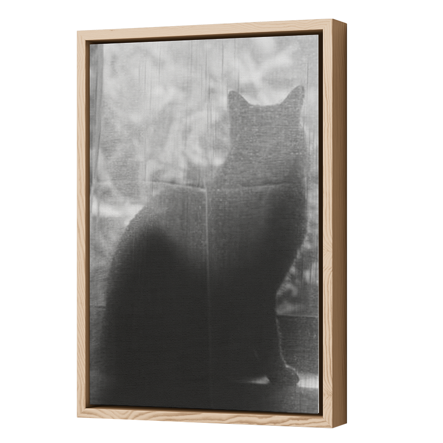 Thumbnail for Canvas - Wood Grain Floating Frame