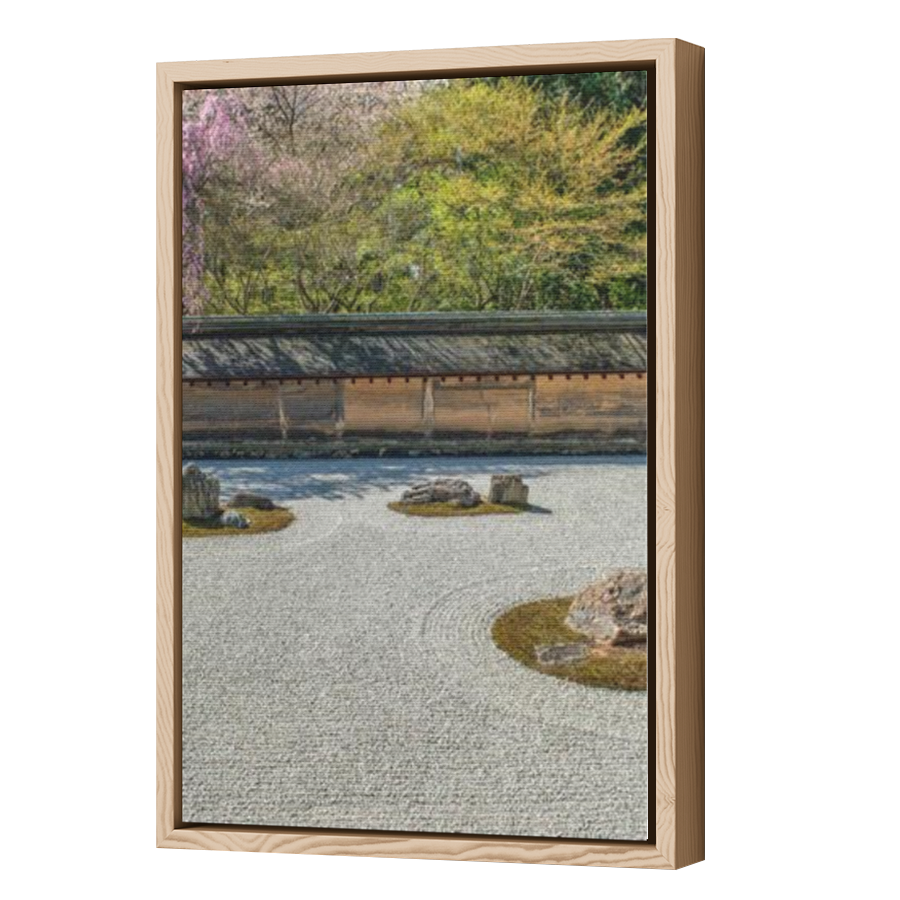Thumbnail for Canvas - Wood Grain Floating Frame