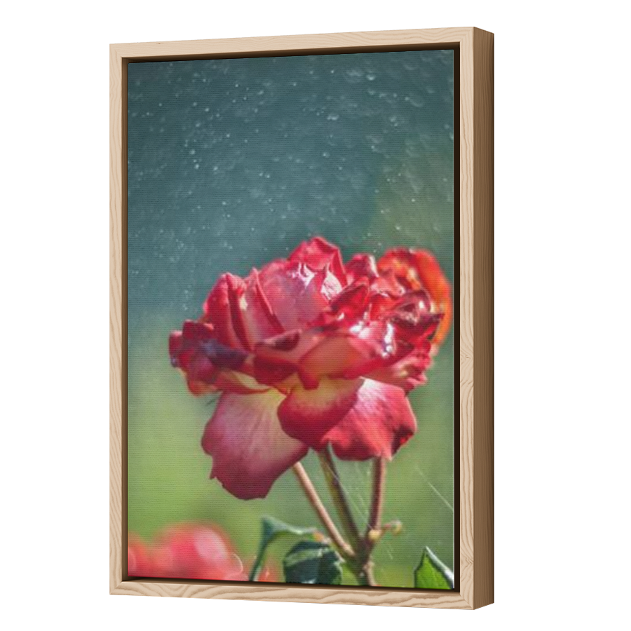 Thumbnail for Canvas - Wood Grain Floating Frame