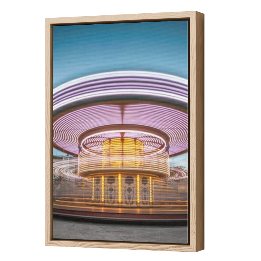 Thumbnail for Canvas - Wood Grain Floating Frame