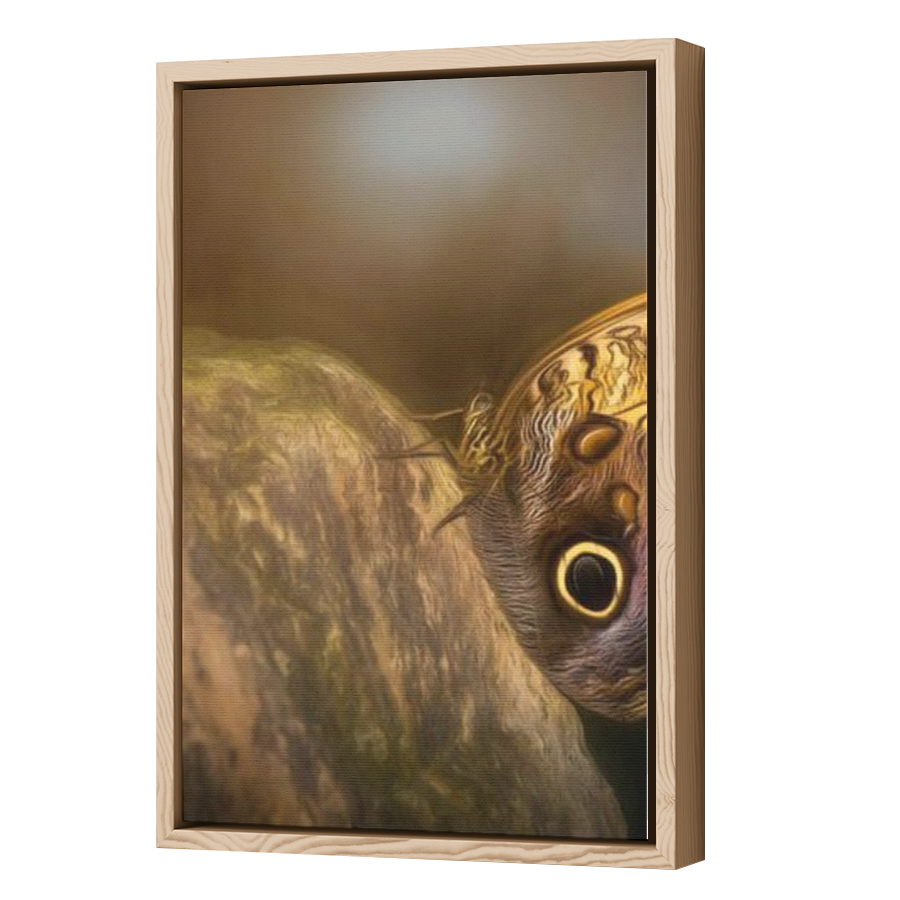 Thumbnail for Canvas - Wood Grain Floating Frame