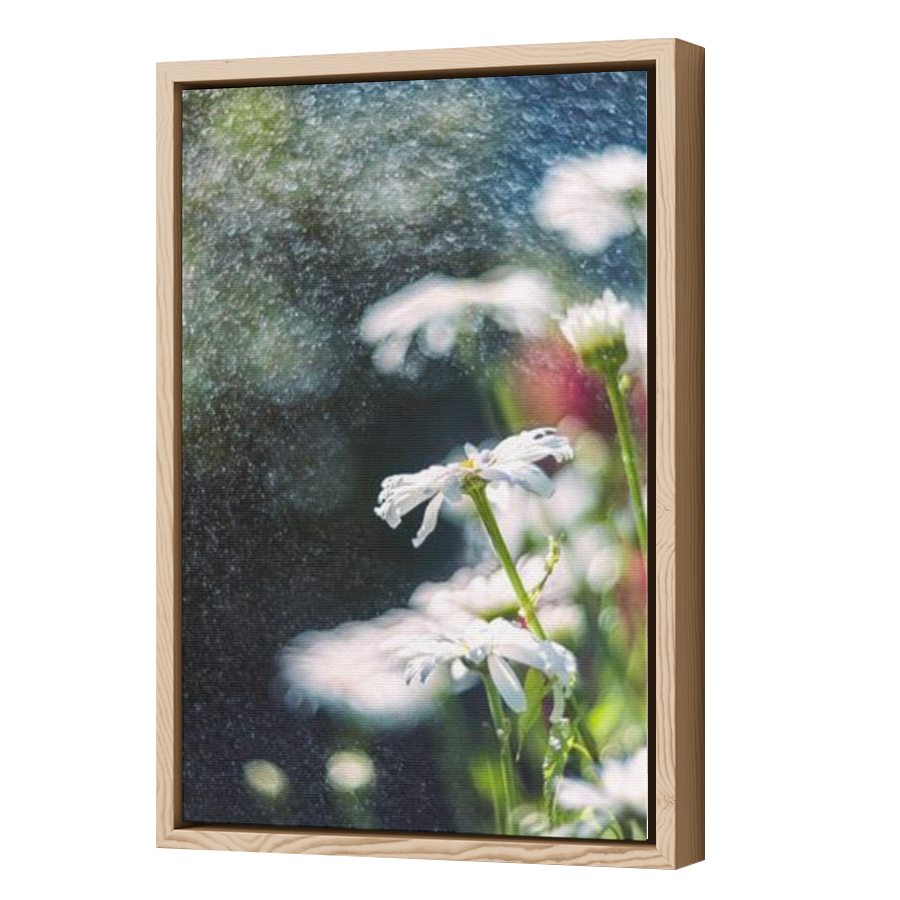 Thumbnail for Canvas - Wood Grain Floating Frame