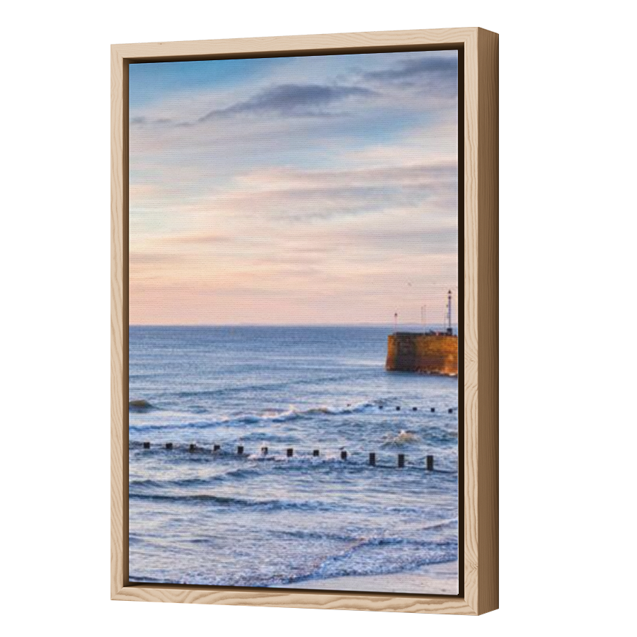 Thumbnail for Canvas - Wood Grain Floating Frame