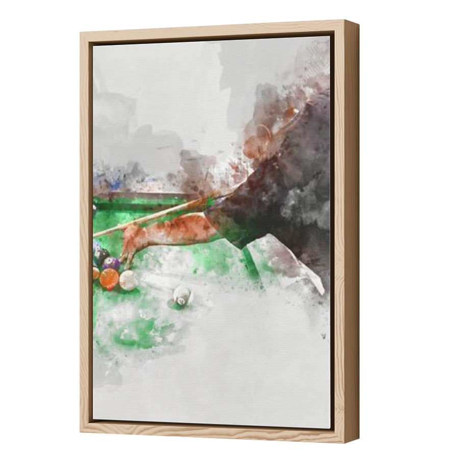 Thumbnail for Canvas - Wood Grain Floating Frame