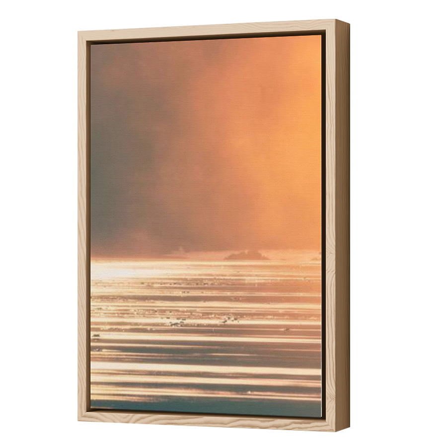 Thumbnail for Canvas - Wood Grain Floating Frame
