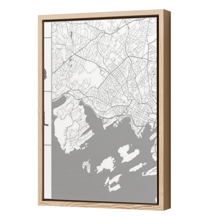 Thumbnail for Canvas - Wood Grain Floating Frame